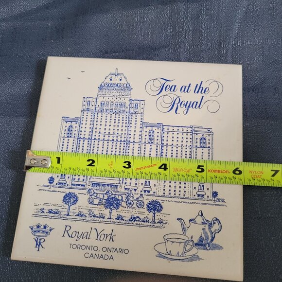 Royal York Toronto Ontario Canada Tea At The Royal Ceramic Wall Tile 6.5"x6.5" - Picture 3 of 3